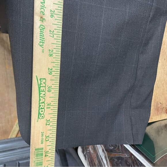 Burberry Windowpane Check Wool Blazer‎ Sports Coat 2 Button Mens 42L - Picture 7 of 9